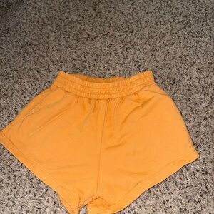 Women's Yellow Casual Shorts
